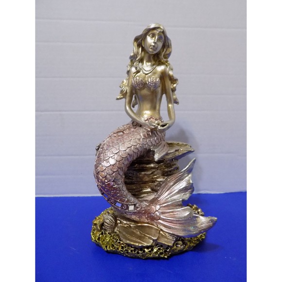 NEW Mermaid Figurine Statue Coastal Nautical Home Decor - Picture 2 of 6